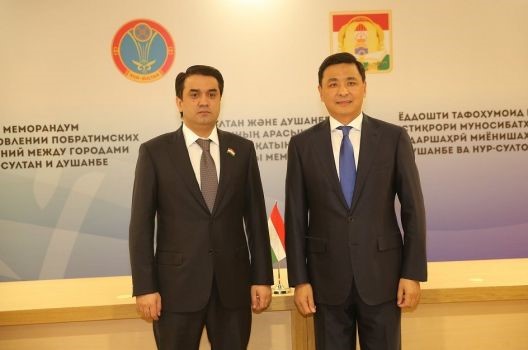 Mayor of Dushanbe Met with the Mayor of Nur-Sultan