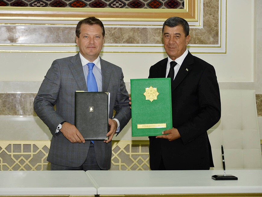 Открытие нового города Аркадага в Туркменистане