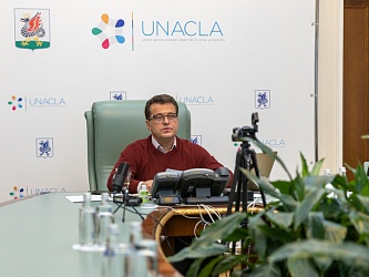 Ilsur Metshin at a meeting of the UCLG Political Council