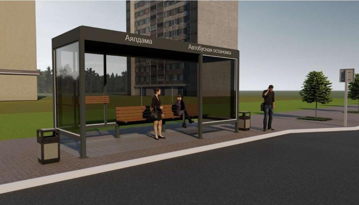New Modern Bus Stops in Aktau