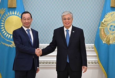 Aisen Nikolaev met with Kassym-Jomart Tokayev